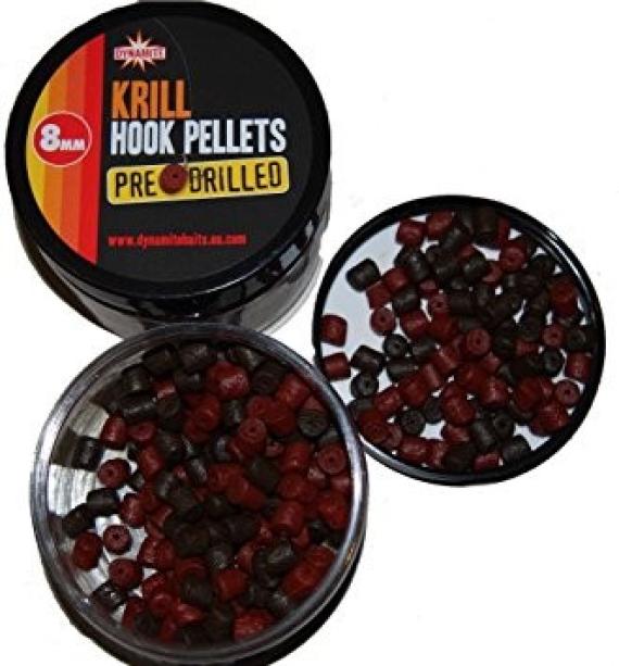 Pre-drilled krill hook pellets - 8mm cutie