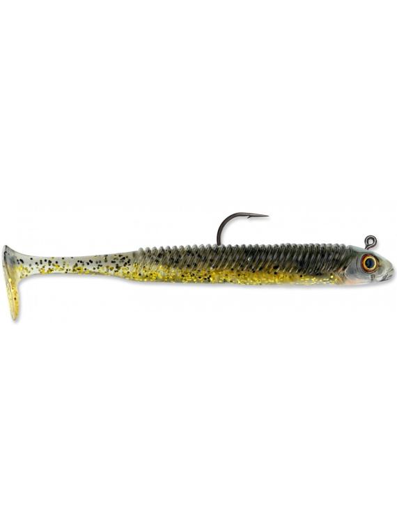 360gt searchbait minnow weedless jig black back