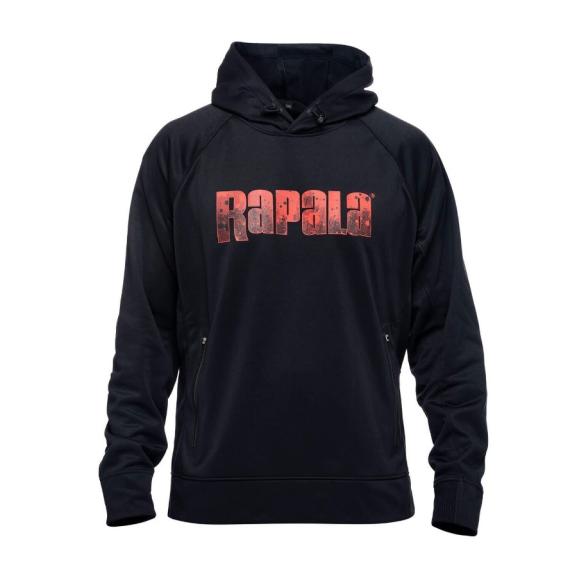 Rapala splash hoodie - black (xl)