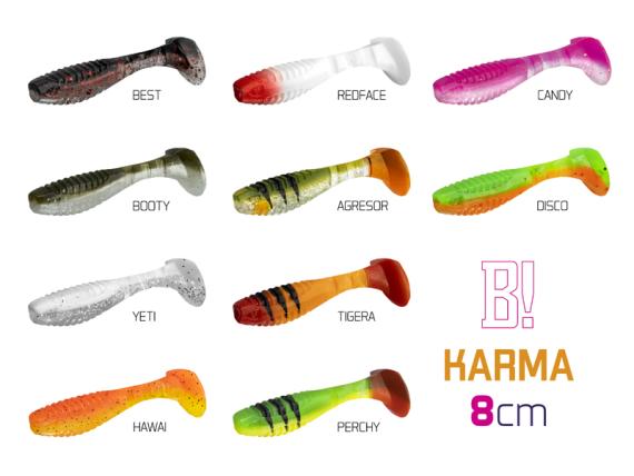 Shad Delphin KARMA UVs, Candy, 8cm, 5buc/plic 101002293