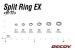 Inele Despicate Decoy R-11 EX Silver, 18buc/plic 828144