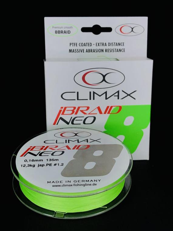 Fir climax ibraid neo x8 fluo chartreuse 135m 0.22mm 19.1kg 9406-10135-022