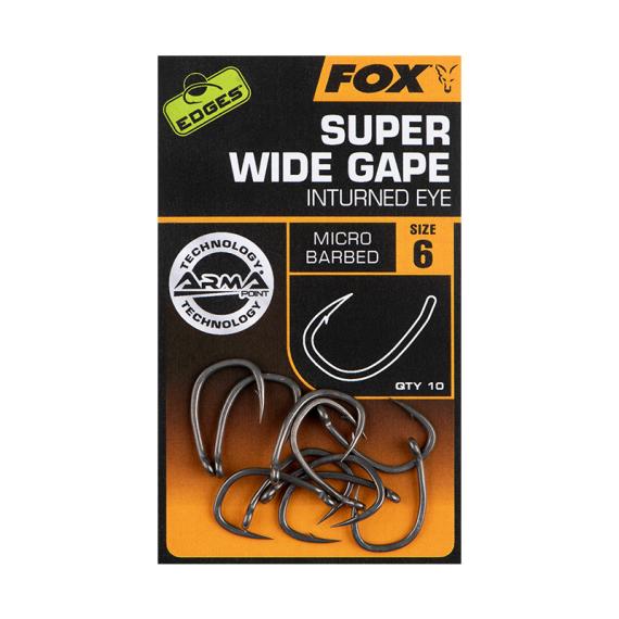 Fox edges™ super wide gape (in-turned eye) chk242