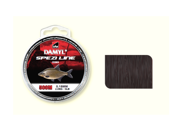 Fir damyl spezi line feeder dark brown 018mm/2,8kg/500m