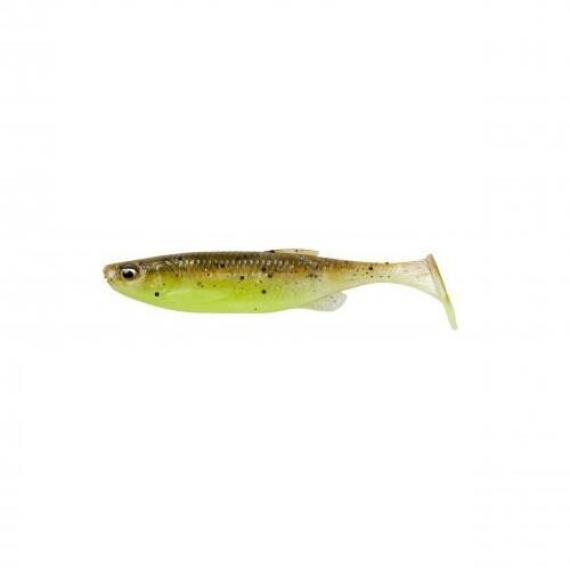 Shad fat minnow t-tail 13cm/20g green pearl yellow 5buc/pl
