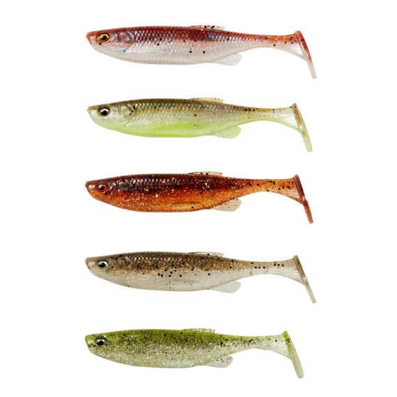 Shad fat minnow t-tail 7,5cm/5g clearwater mix 5buc/pl