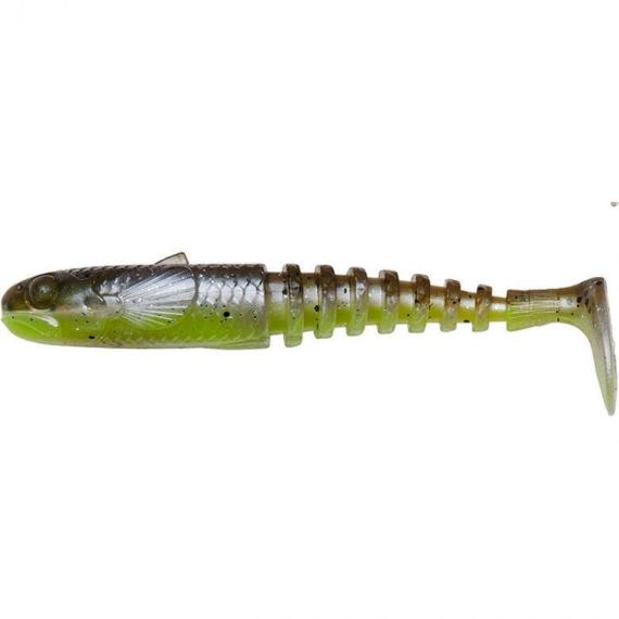 Shad gobster 9cm/9g green pearl yellow 5buc/pl
