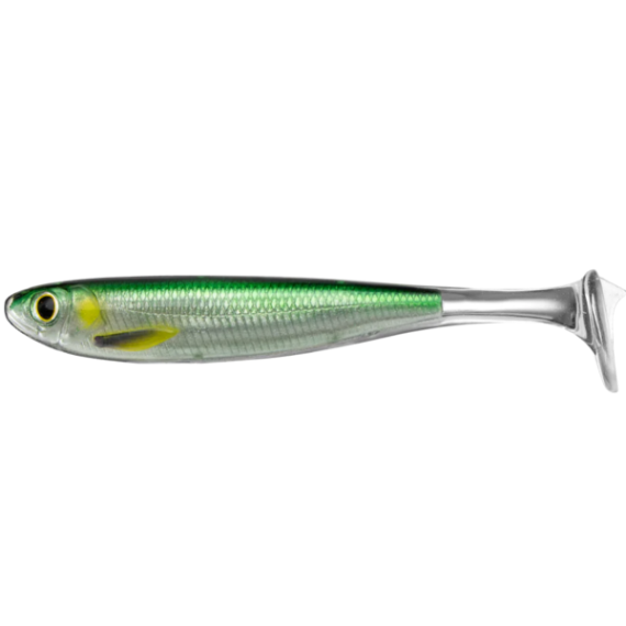 Slow-roll mullet paddle tail 10cm 716 silver