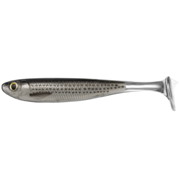 Slow-roll mullet paddle tail 12,5cm 717 silver/black
