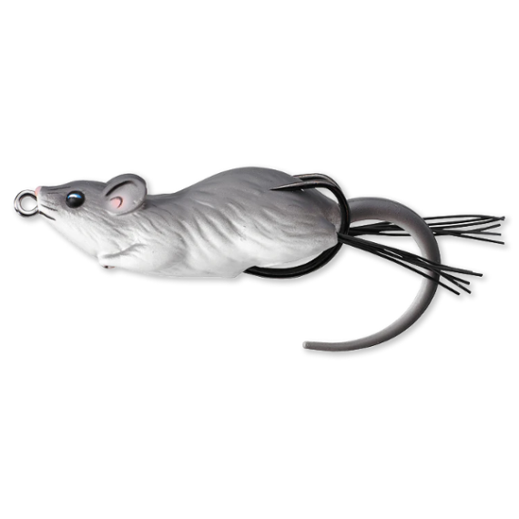 Hollow body mouse walking bait 6cm/11g grey/white