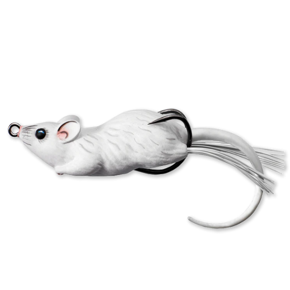 Hollow body mouse walking bait 6cm/11g white/white