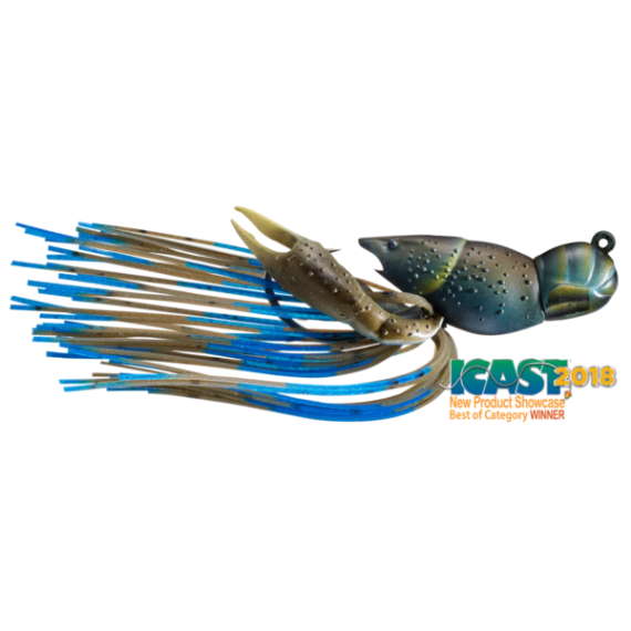 Hollow crawfish jig 4,5cm/14g 147 mud/blue