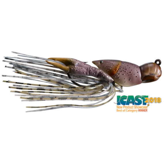 Hollow crawfish jig 4,5cm/14g 725 grey/brown