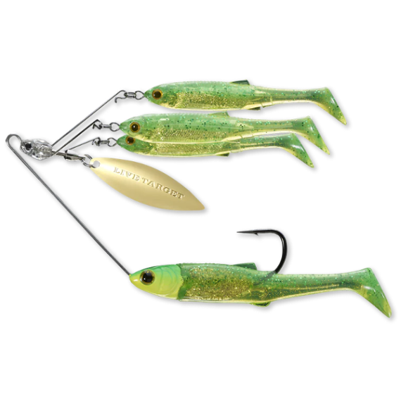 Baitball spinner rig small/7g 856 lime chart/gold