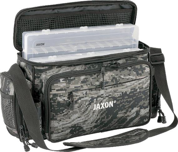 Geanta Spinning Jaxon Fishing Team + 2 Cutii, 46x18x26cm UJ-XTX05