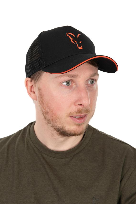 Fox collection trucker cap black & orange chh017