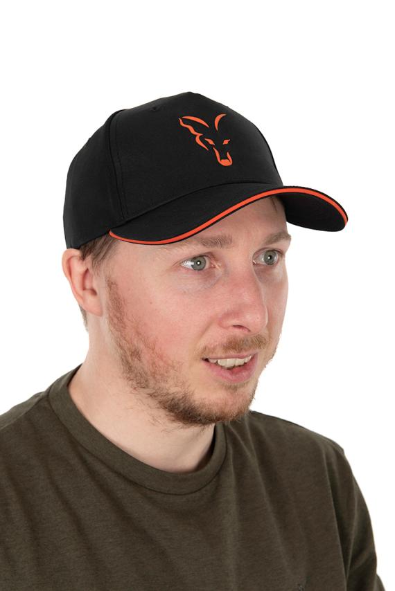 Fox collection baseball cap black & orange chh015
