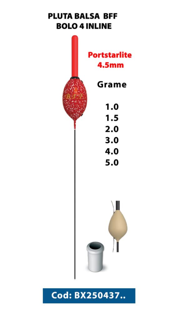 Pluta balsa bff bolo 4 inline 1.5gr portstarlite 4.5mm bx25043715