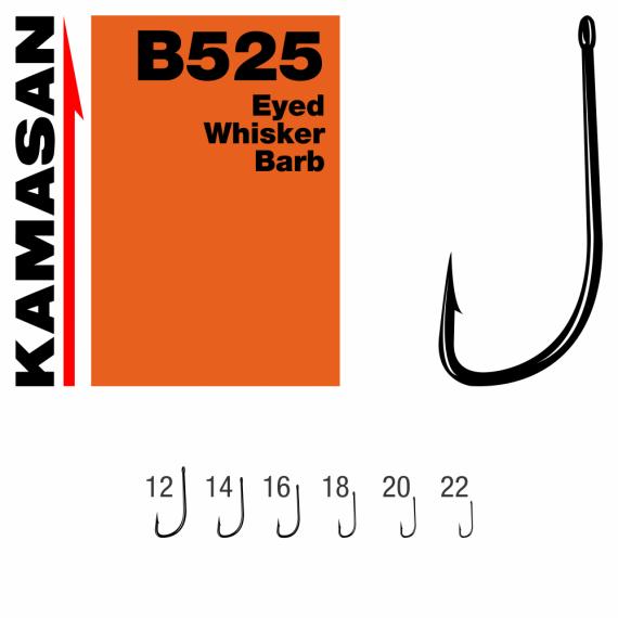 Carlige Kamasan B525 Whisker Barb, 10buc/plic KHEB525012