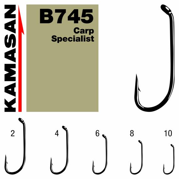 Carlige kamasan carp specialist b745 nr 4  kheb745004