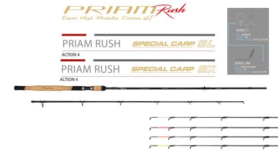 Lanseta Colmic Priam Rush Special Carp SL Feeder, 3.00m, 2+3buc CAPR101A