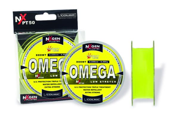 Fir Monofilament Colmic Omega PT50, Galben Fluo, 300m NYOME020