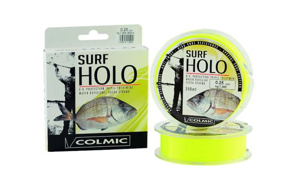 Fir Monofilament Colmic Holo Surf, Galben Fluo, 300m NYHO14