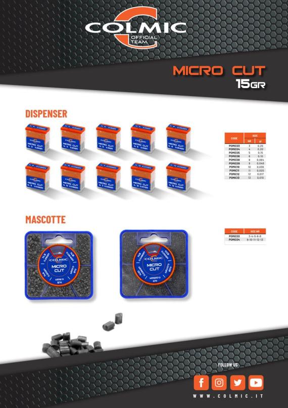 Plumbi micro cut nr. 10 0.036gr pomic10