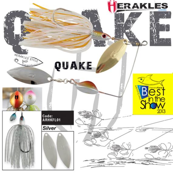 Spinnerbait Colmic Herakles Quake 17.5g Silver ARHKFL01
