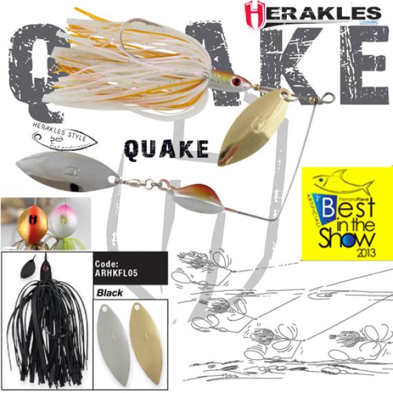 Spinnerbait Colmic Herakles Quake 17.5g Black ARHKFL05