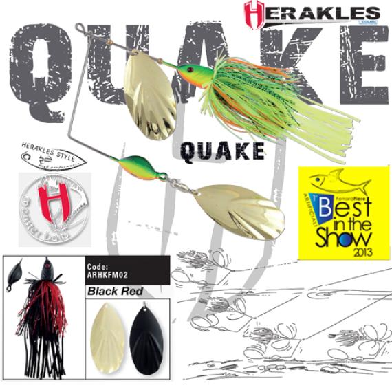 Spinnerbait Colmic Herakles Quake 42g Black/Red ARHKFM02