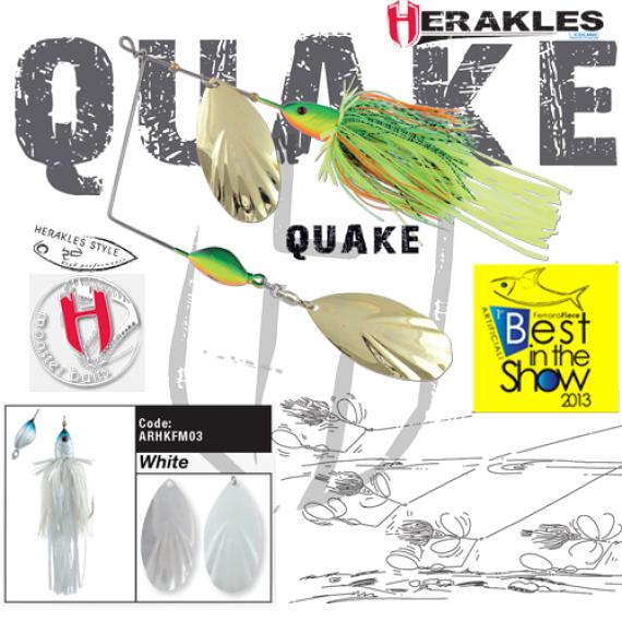 Spinnerbait Colmic Herakles Quake 42g White ARHKFM03