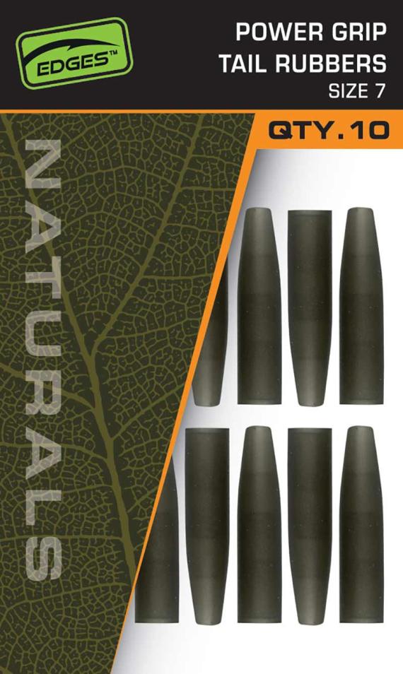 Fox edges™ naturals power grip tail rubbers - size 7 cac842