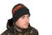 Fox collection beanie hat - black & orange chh019