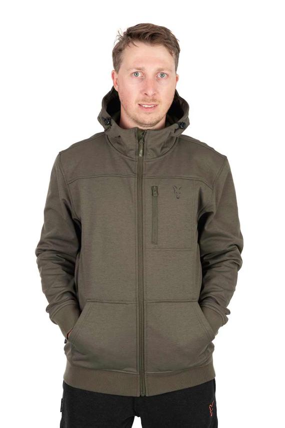 Fox collection soft shell jacket green & black ccl273