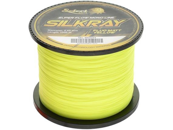 Fir monofilament Select Baits silkray fluo matt yellow 1000m