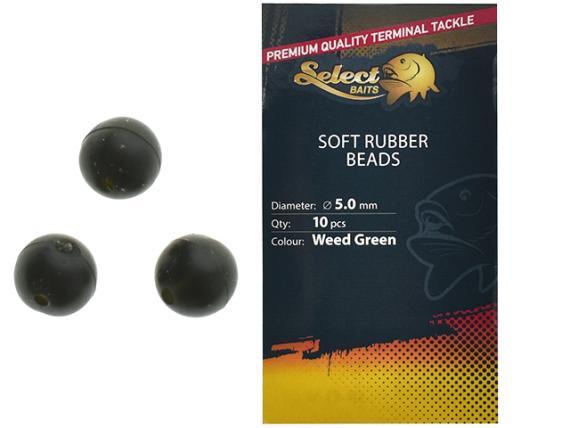 Soft rubber beads, Select baits