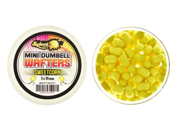 Mini dumbells wafters sweetcorn 7 x 11mm, Select baits