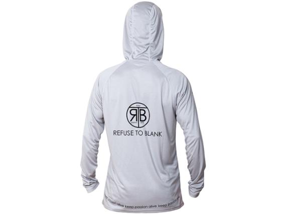 Rtb uv long sleeve hoodie upf 50+ light grey