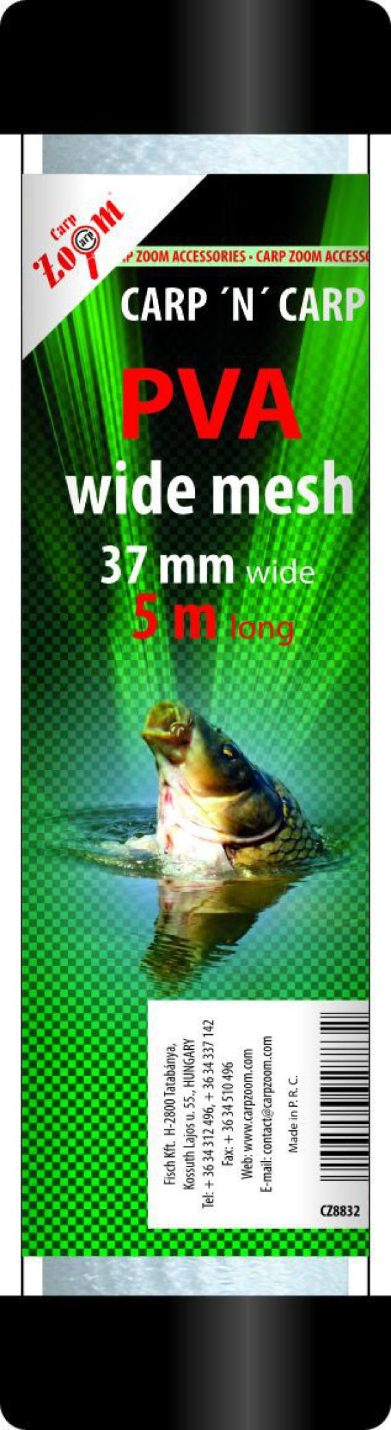 Plasa Solubila PVA cu Tub Carp Zoom Wide Mesh, 5m, 37mm CZ8832