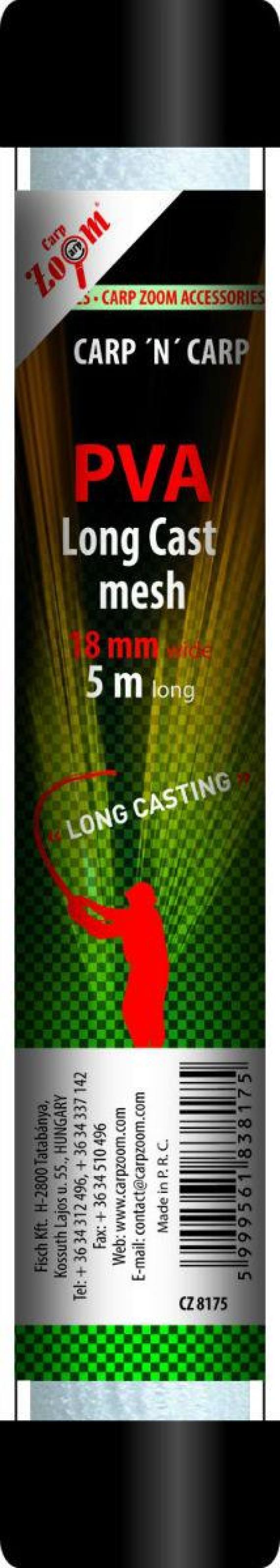 Plasa Solubila PVA cu Tub Carp Zoom Long Cast Mesh, 5m, 18mm CZ8175