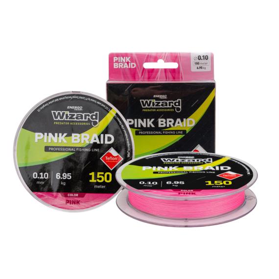 Fir textil wizard pink braid 0.10mm