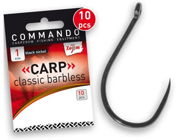 Carlige Carp Zoom Carp Classic Barbless, 10buc/plic CZ4701