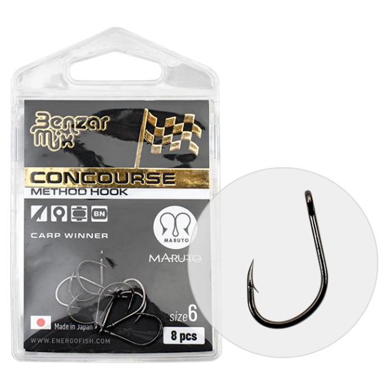 Carlige Benzar Mix Concourse Method Carp Winner, 8buc/plic