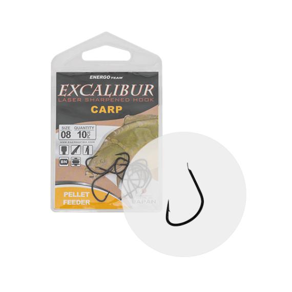 Carlige excalibur pellet feeder black nr 10