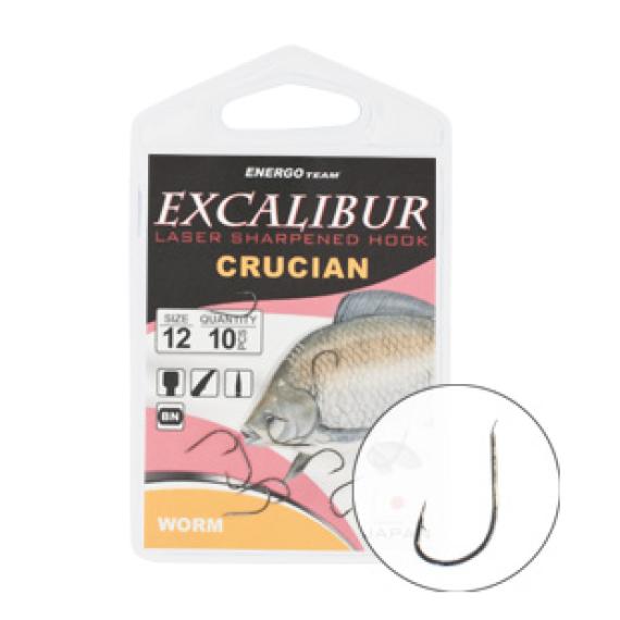 Carlige excalibur crucian worm ns nr. 4