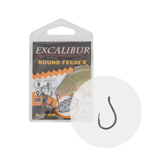 Carlige excalibur round feeder barbless 8
