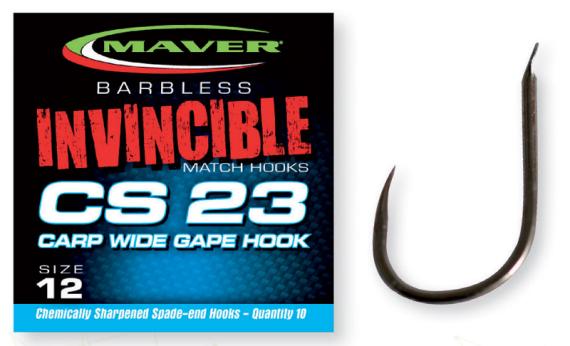 Carlige Maver Seria Invincible CS23 Carp Wide Gape, 10buc/plic G1015