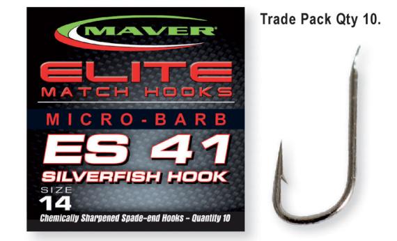 Carlige Maver Seria Invincible ES41 Silverfish Hook, 10buc/plic G1055