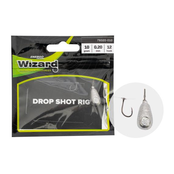 Wizard dropshot leader light 10 g, 0,20, 12